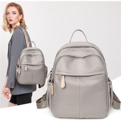Leisure Travel Womens Backpack Female Korean Simple Fashion Anti-Theft Backpack Big Capacity Oxford Cloth School Bag Mochila