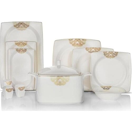 SCHAFER TILSIM (SHF7000) Dinner SET-60 PCS-Gold-1SS917-01001-ALT01