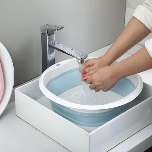 Foldable washbasin portable sink foot bucket washbasin plastic foldable washbasin travel outdoor camp washbasin foldable basin