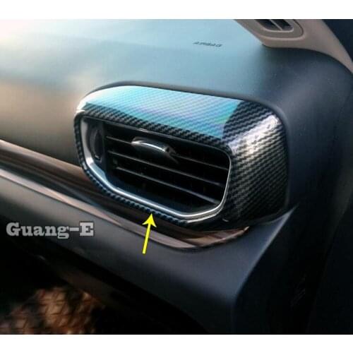 Car Inner Garnish Cover Detector Trim Front Air Conditioning Outlet Vent Frame Stick Parts For Ford Explorer U625 2019 2020 2021