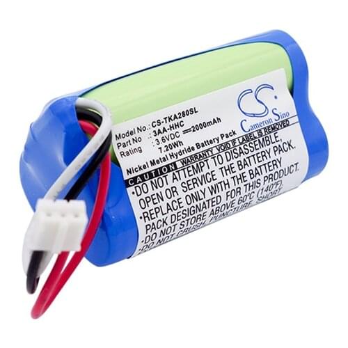 Cameron Sino Speaker Replacement Ni-MH Battery 2000mAh For 3AA-HHC JBL Life on Record A28, Free Tools