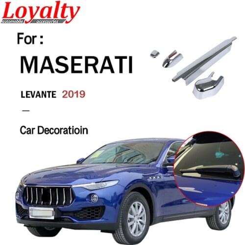 Loyalty for Maserati Levante 2019 Rear Water Wiper Protection Cover Trim ABS Chrome Car Accessories Auto Styling