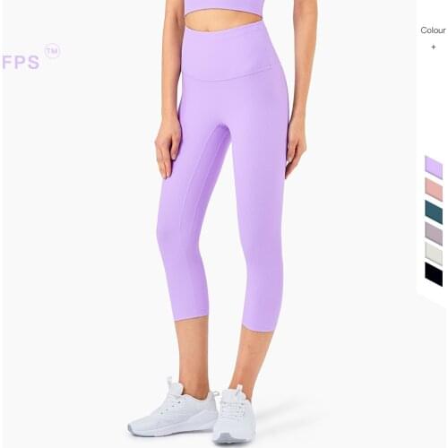 Lulu Womens Pants Gym Clothing Yoga Sport Seamless Leggings Breathable Fitness High-waisted Tights Push Up Sport Outfit Pants