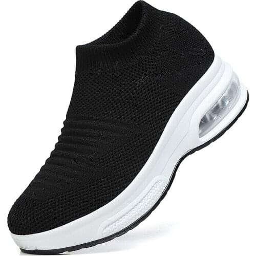 Women’s Tennis Shoes Top Womens walking shoes Fashion Casual Sport Shoes Sneakers Autumn Platform Flat Slip-on Large Size 42