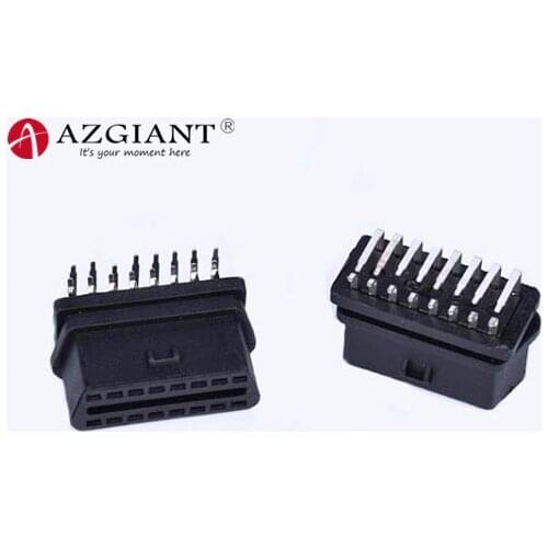 1pc OBD2 16PIN 90 degree curved needle female obd connector OBDII Female Plug J1962f