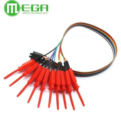 100PCS/LOT New 30CM Test Hook Clip Logic Analyzer Test Folder For USB 24M 8CH