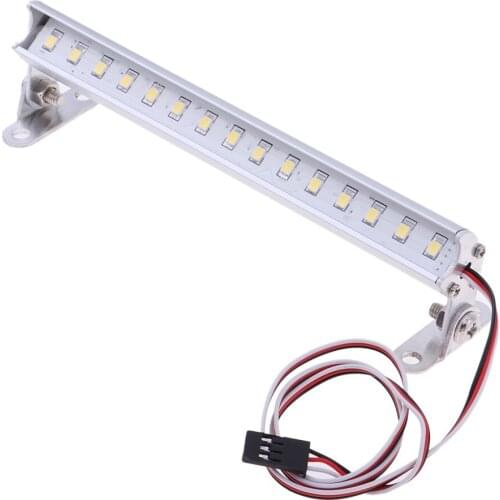 15 LED Lamp Headlight Bright Bar Metal 139mm DIY Parts for 1/10 1/8 Buggy C