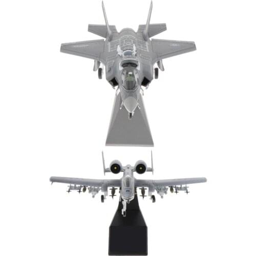 2x 1/100 Scale A-10 Attack Airplane w/ 1:72 F-35B Diecast Model Decoration