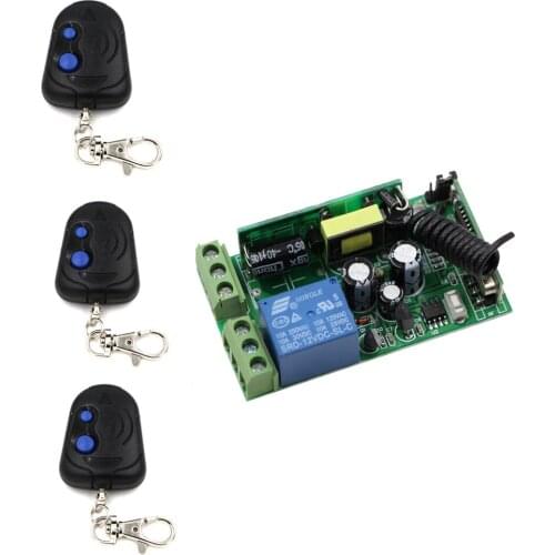 AC85-250V Wireless Remote Control Switch Home Remote Power Switch RF 1CH Relay Receiver Wireless Transmitter Learning Code