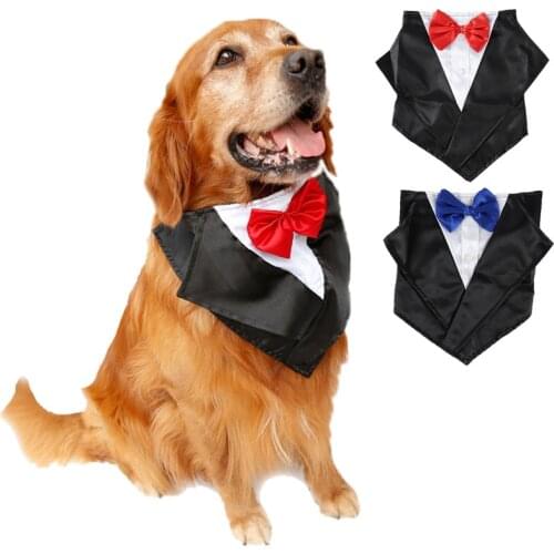 Pet Dog Cat Bandanas Gentleman Scarf Bow Tie Collar Bowknot Bowtie Wedding Suit Decoration Pet Grooming Accessories