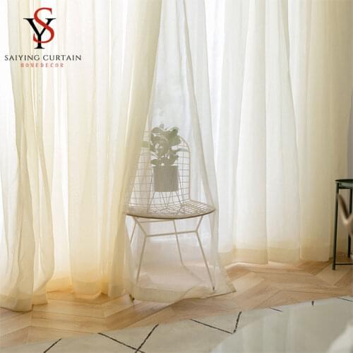White Linen Tulle Window Curtains for the Living Room Modern Thin Sheer Voile Curtain for Bedroom The Kicthen Drapes Blinds Door