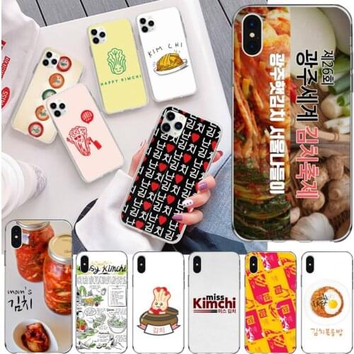 HOTCASHOP Korean cuisine kimchi Phone Case for iphone 12 pro max mini 11 pro XS MAX 8 7 6 6S Plus X 5S SE 2020 XR cover
