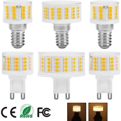 LED Bulb Dimmable G9 E14 220V SMD2835 No Flicker Lamp 800LM Chandelier Light Replace 100W Halogen Lighting LED Bulb Lamp D30