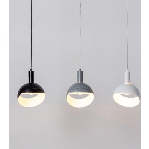 E27 Modern Single-head Metal Pendant Lamp Nordic Creative Restaurant Aisle Corridor Simple Hanging Light Fixture Lighting PL575