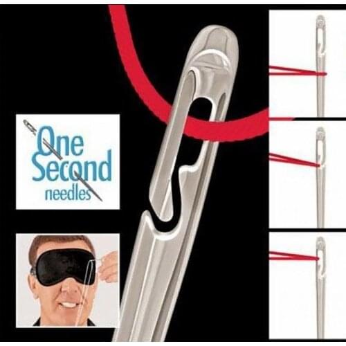 12pcs Multi-size Blind Needles Tail Needle Darning Stainless Steel DIY Embroidery Sewing Clothes Needles Hand Household Tools