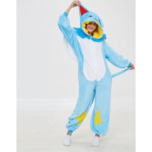 Kigurumi New Flannel Adult League of Legends Isere Pajamas For Unisex Sleepsuit Sleepwear Pyjamas Anime Animal Onesie
