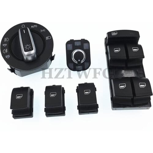 4F0959851 4F1941431E 4F0959565 4F1 959 855 Window Headlight Mirror Switch Button For AUDI A6 S6 C6 RS6 A6 Allroad Quattro A3 Q7