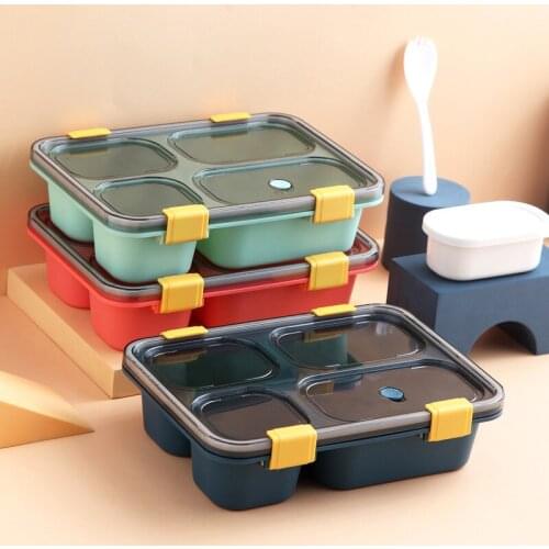 850/1300ML Portable Bento Box BPA Free Lunch Box Food Container PP Material Microwavable Dinnerware Lunchbox