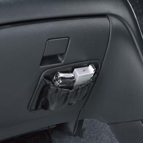 Leather Car Storage Mobile Phone Storage Pocket Car Card Storage Bag Storage Grid Sundries Pocket