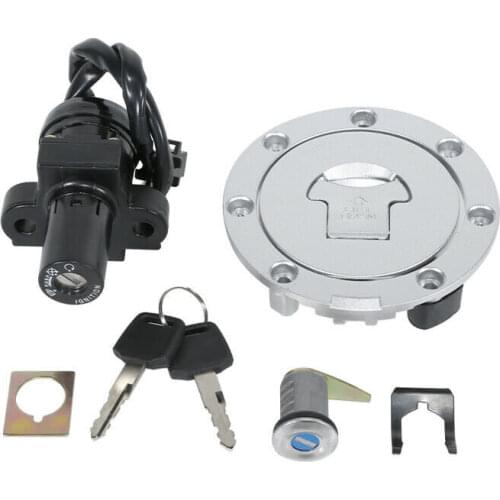 Motorcycle Fuel Gas Tank Cap Cover Key Ignition Switch Lock Key For honda kawasaki yamaha Suzuki Bandit GSF1200 GS600F RGV 250