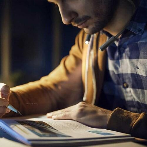 Mijia HUIZUO LED Neck Hung Light Hands-Free USB Rechargeable Night Reading Lamp 2 Levels Brightness Hanging Neck Book Light