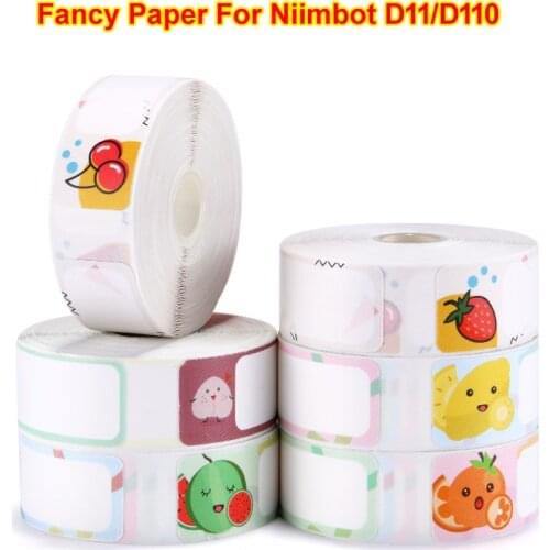 NIIMBOT D11 / D110 Hand Held Printer Price Paper Cartoon Name Paste Mini Price Label Sticker Supermarket Shelf Goods Fancy Paper