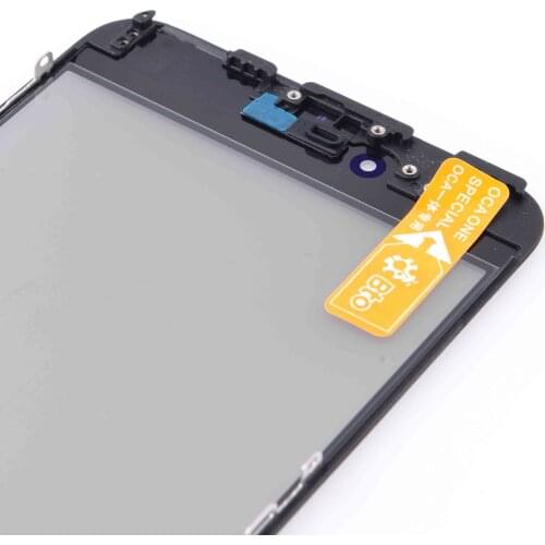 Front Glass + OCA Film + Polarizer Film + Face Camera Holder + Earpiece Mesh Assembly for iP 6 Plus