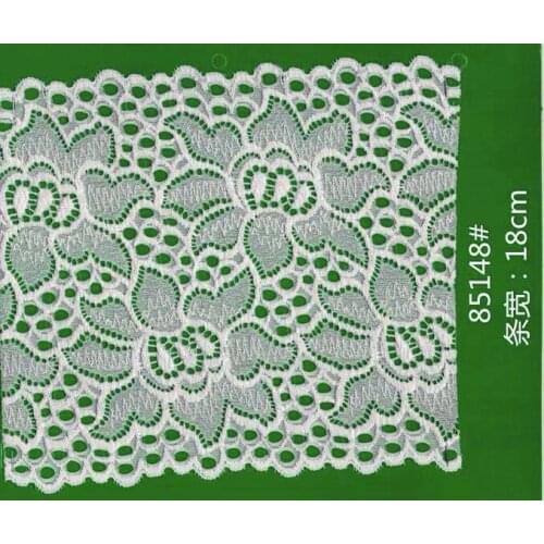 18cm high quality nylon spandex elastic lace trim,YX-85148