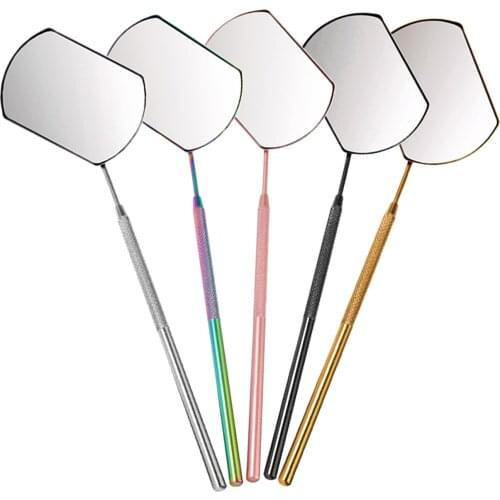 Stainless Steel Checking Mirror For Eyelash Extension Makeup Tools