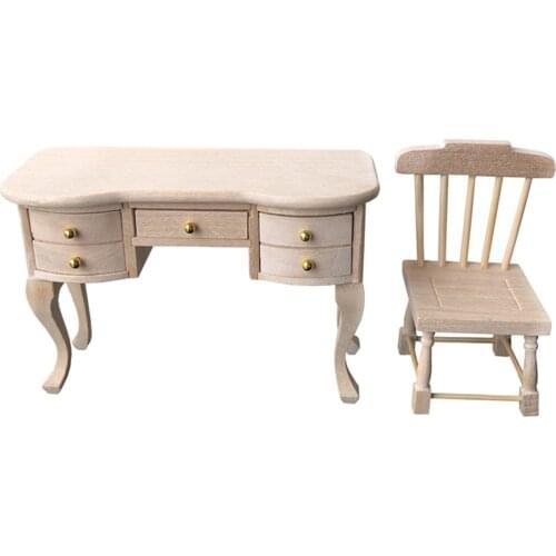 1:12 Scale Dollhouse Miniature Wooden Furniture Chair Dollhouse