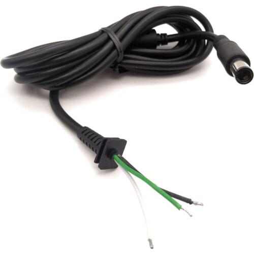 10pcs Replacement DC Tip Power Cable 7.4*5.0mm 7.4x5.0mm for Dell Laptop Notebook Charger DC Cord Cable 1.8m