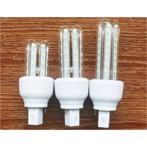 2PCS G24 LED 5W 7W 9W 12W 15W G24 LED Bulb 2 Pin Base LED G24q PL Lamp G24Q CFL Replacement Light Bulb Plug & Play G24D Bulb
