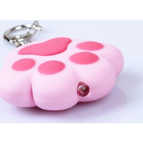 Cartoon Cute Keychain Cat Paw Feet Key Chain Sound Light LED Flashlight Key Ring Holder Figure Pendant Chaveiros Llaveros Gift