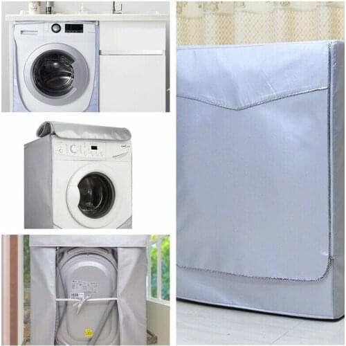 Washing Machine Cover For Front Load Washer & Home Sunscreen Laundry Dryer Waterproof Dust Proof Case Protective Dust Jacket