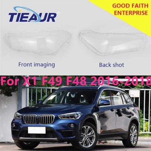 For X1 F48 F49 Headlight Lens Cover 16-18 Headlamp Shell for 4doors Auto Parts Headlight Glass Lens Cover Lampshade Hid Xenon