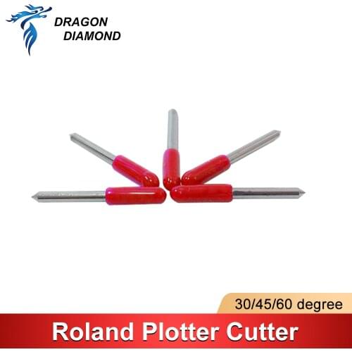 DRAGON DIAMOND Roland Plotter Blade Cutting 45 Degree Vinyl Cutter Spare Part Milling Cutter Carving Tools
