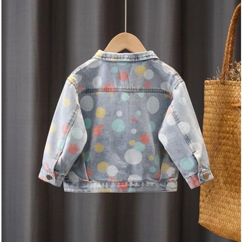 Summer kids girls clothes outfit outerwear baby denim jacket for toddler girls clothing baby 1 2 5 6 T birthday jeans coats