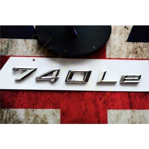 Emblem Badge Decal Trunk Rear ABS for BMW 7 Series 730Le 740Le 750Le 760Le Matt Black Chrome Stylish Car Exterior Stickers