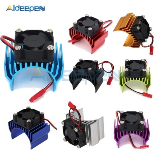 540 550 Motor Heat Sink Cover Cooling Fan Heatsink for Brush Brushless 540 550 3650 3660 3670 3674 Size Motor with JST Connector