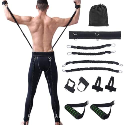 Multifunctional arm, leg, buttocks tensioner, bounce suit, resistance band, strength training, indoor fitness equipment