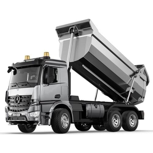 1/20 Remote Control Alloy Dump Truck Model Engineering Big Truck Dump Lift Electric Car Boy Toy