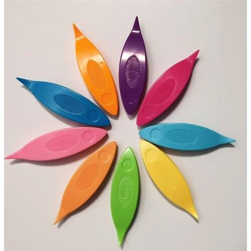 9Pcs/Set Shuttle Weaving Tool DIY Handmade Durable Plastic Mix Color For Hand Lace Making Tatting Kits Craft Tool
