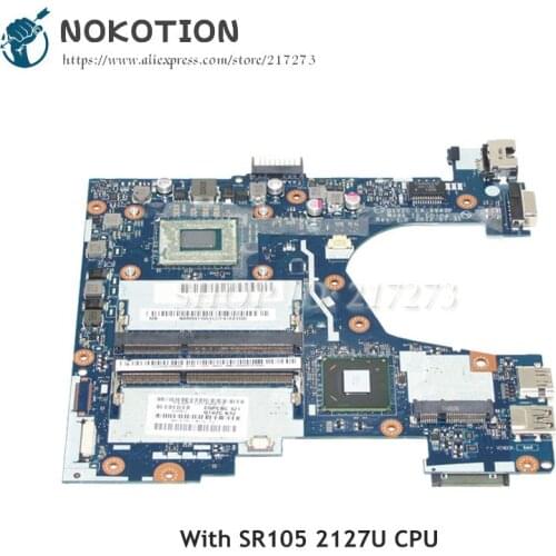 NOKOTION For Acer aspire V5-131 V5-171 Laptop Motherboard NBM8911003 Q1VZC LA-8943P MAIN BOARD SR105 2127U CPU DDR3