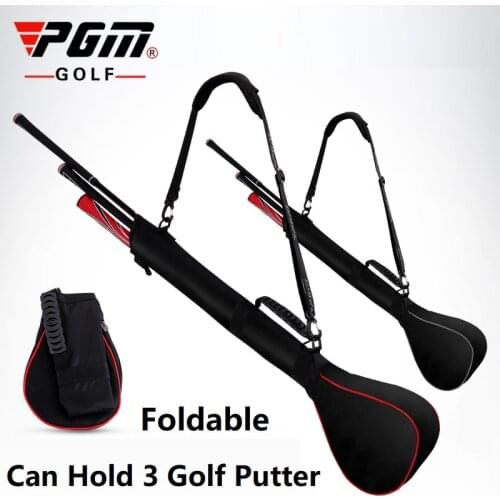 PGM Foldable Golf Gun Bag Package Capacity Packed 3 Clubs Mini Soft Club Bag Package Shoulder Club Bags With Adjustable Strap