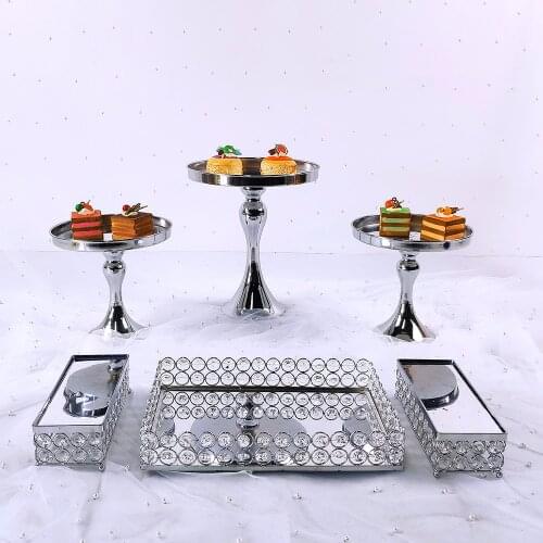 6-8pcs silver and gold cake holders, cupcake trays, cake tools, home decor, dessert table, decorating party vendor, wedding disp