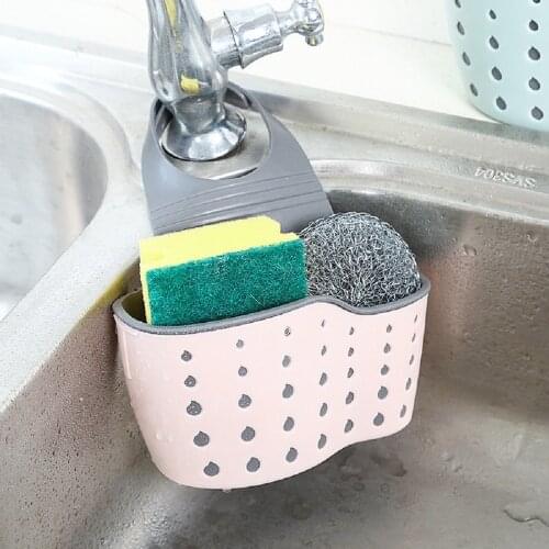 Kitchen Sink Shelf Rack Bathroom Holder Cloth Storage Holder Soap Storage Hollow shelf Cleaning Cloth Storage Accessories Wash