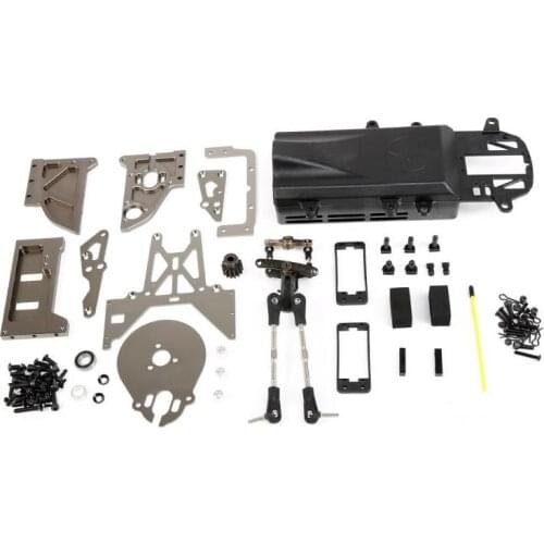 CNC precision machining gasoline engine drive to electric drive conversion kit for ROVAN KM ROFUN HPI BAJA 5B 5T 5SC