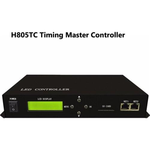 H805TC led timing programmable controller;Control Led by DMX Console Drive 150000pixels support dozens of led chips,PC software