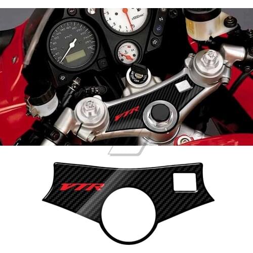 3D Carbon-look Upper Triple Yoke Defender Case for Honda VTR 1000