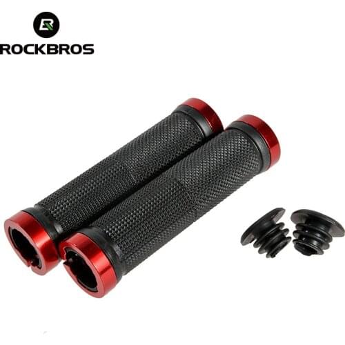 RockBros MTB Cycling Riding Bike Bicycle Non-slip handlebar Grips Bike Bicycle Ultralight Rubber Lock-on Grips Cycle Bike Parts